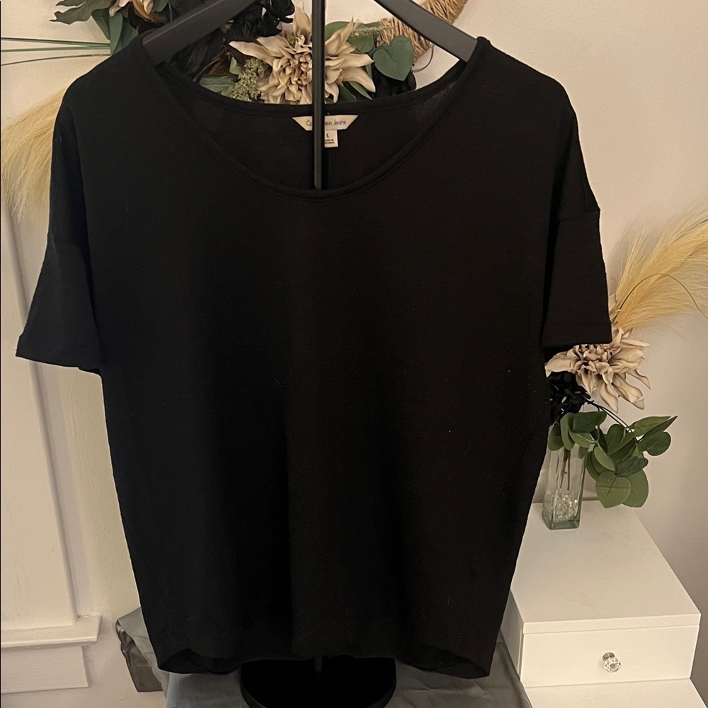 Calvin Klein Black Short-Sleeve Crewneck Tee
